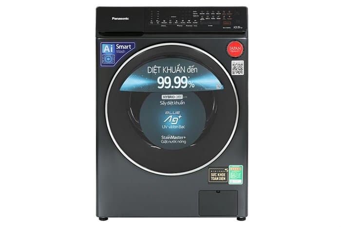 Máy giặt Panasonic Inverter giặt 10.5 kg sấy 2 kg NA-V105FR1BV